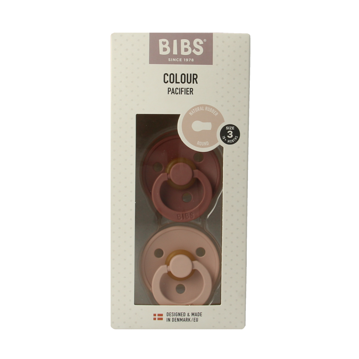 Bibs Fopspeen maat 3 woodchuck blush 2.00 Stuks