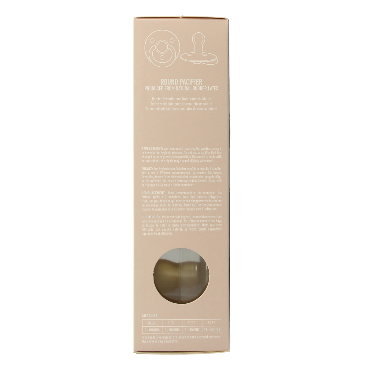 Bibs Fopspeen maat 3 blush vanilla night 2.00 Stuks