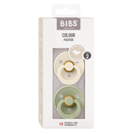 Bibs Fopspeen anatomical maat 2 ivory/sage 2.00 Stuks