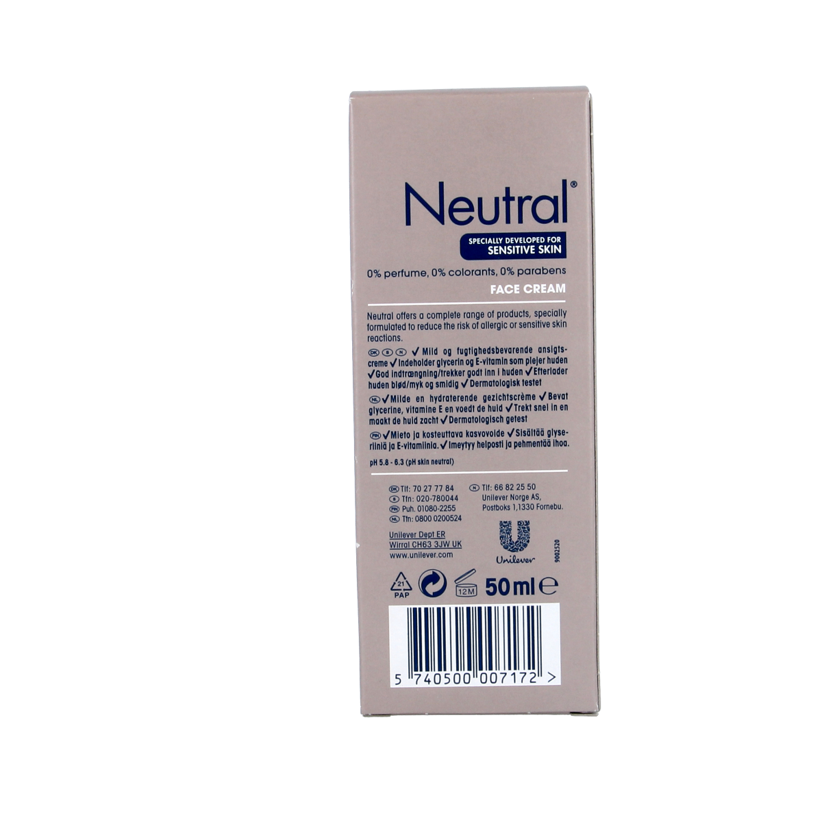 Neutral Face/day cream 50.00 Milliliter