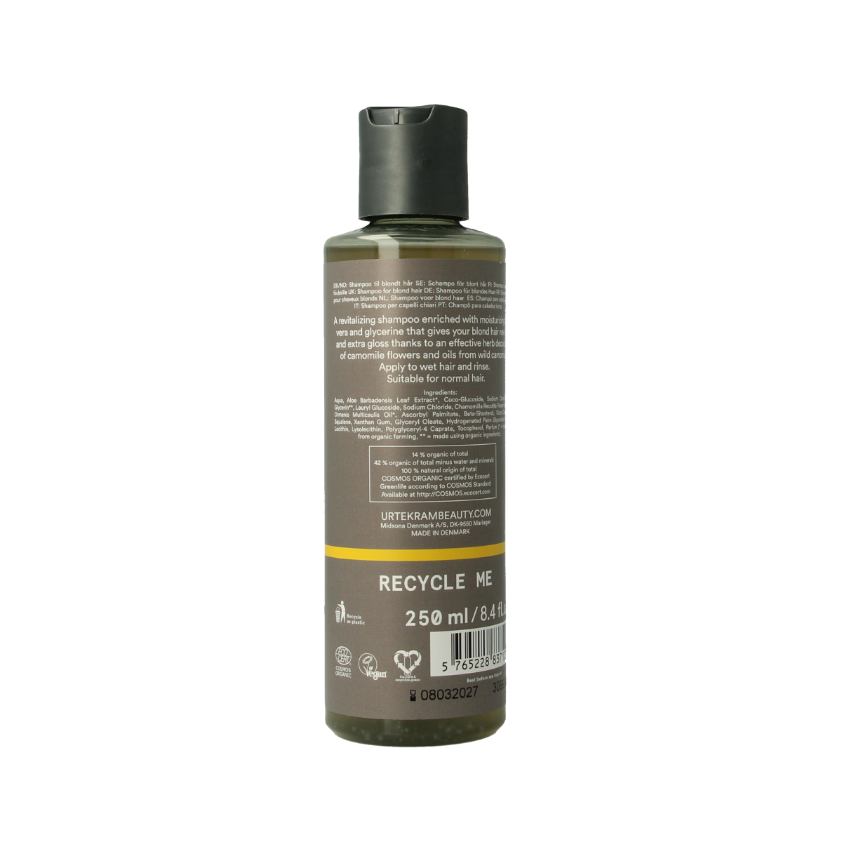 Urtekram Shampoo kamille 250.00 Milliliter