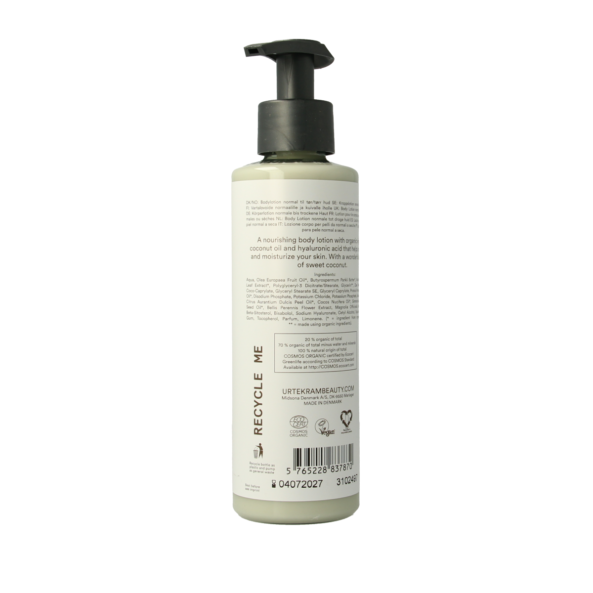 Urtekram Kokosnoot bodylotion 245.00 Milliliter