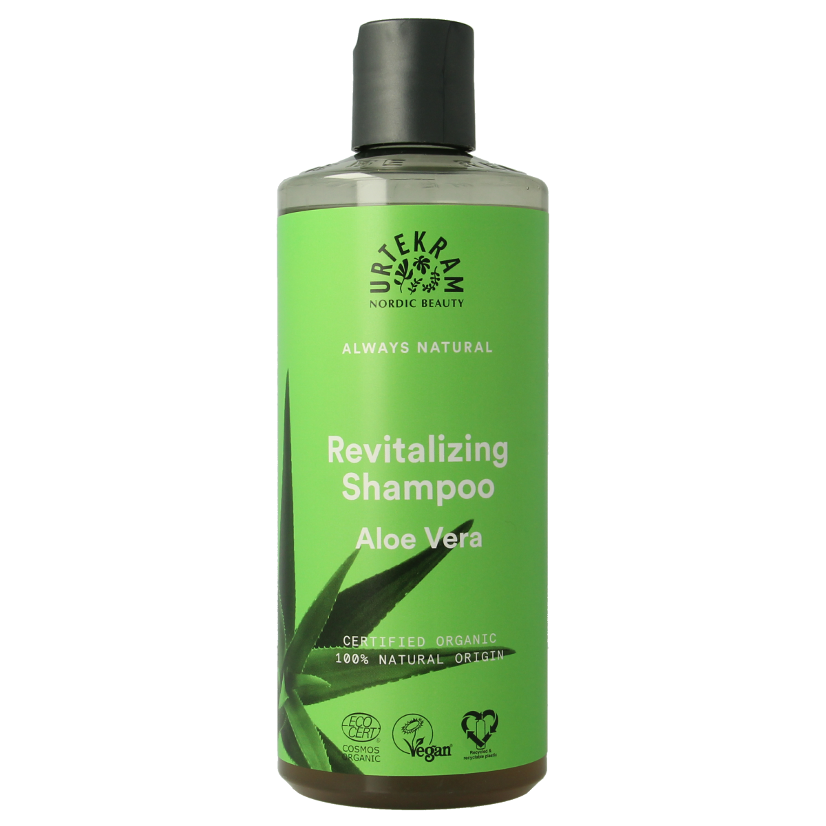Urtekram Shampoo aloe vera normaal haar 500.00 Milliliter