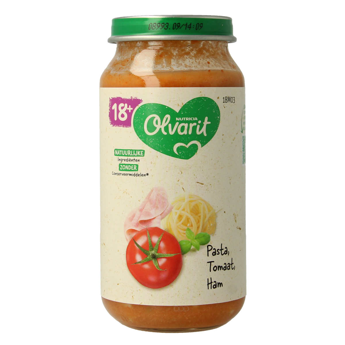 Olvarit Pasta tomaat ham 18M03 250.00 Gram