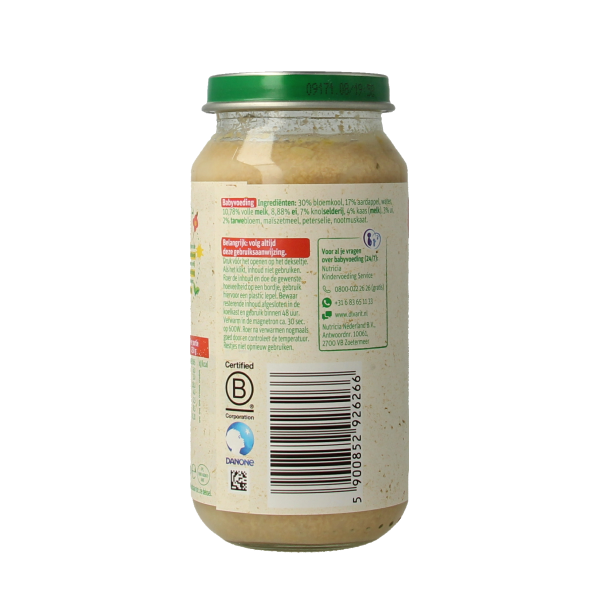Olvarit Bloemkool aardappel ei 12M04 250.00 Gram