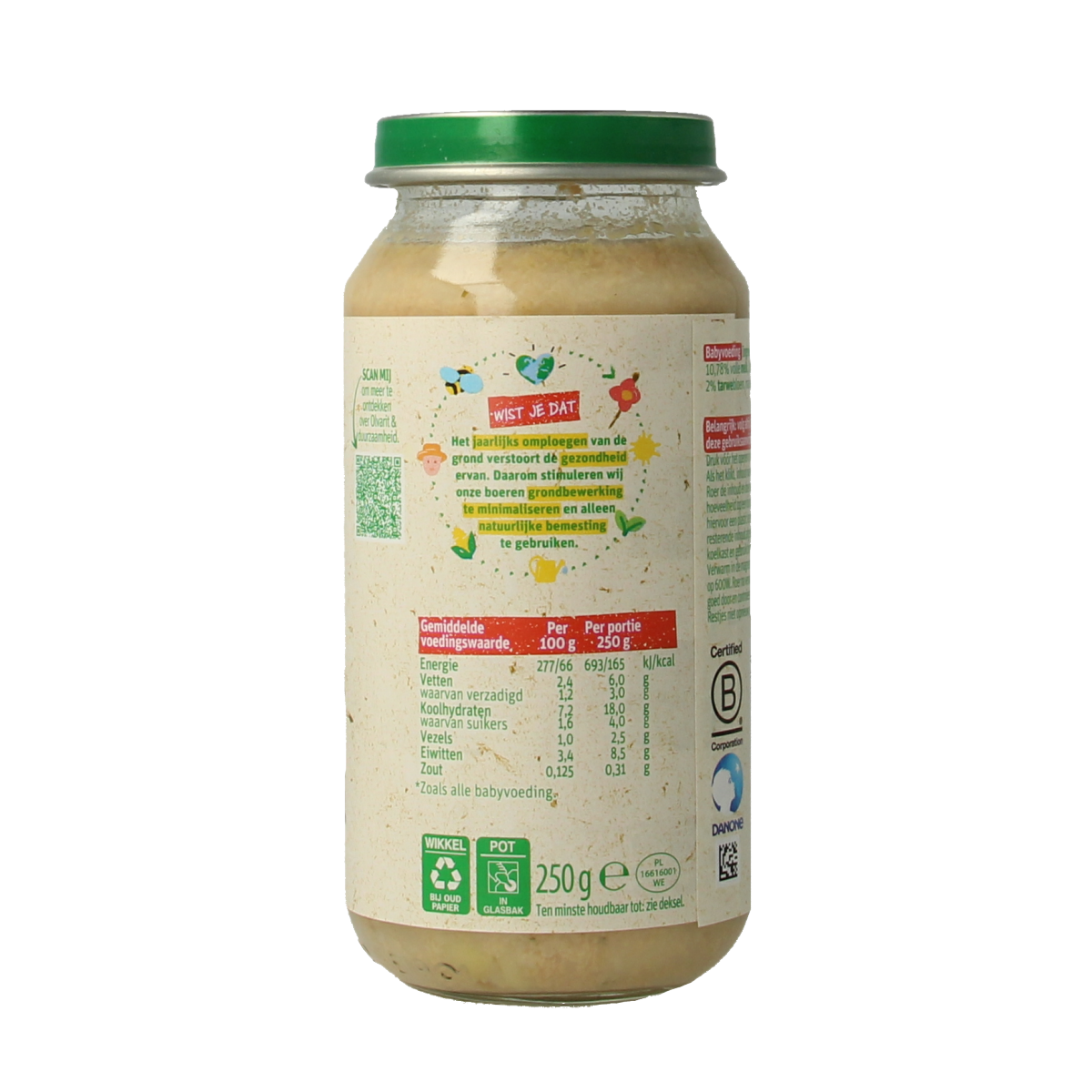 Olvarit Bloemkool aardappel ei 12M04 250.00 Gram