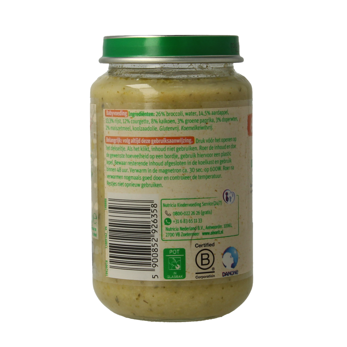 Olvarit Broccoli kalkoen rijst 6M00 200.00 Gram