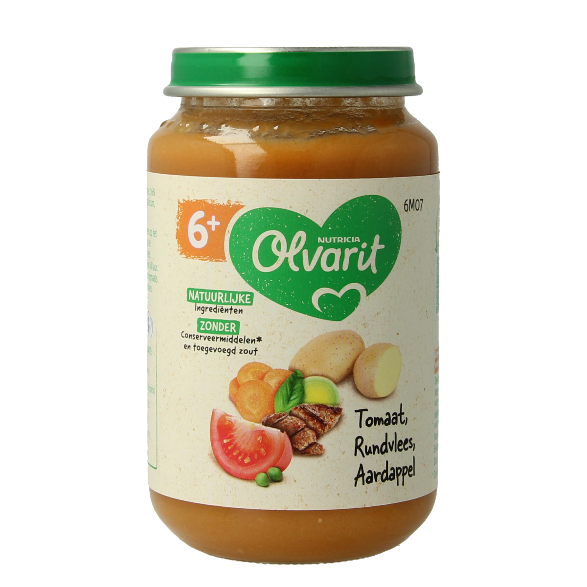 Olvarit Tomaat rundvlees aardappel wortel 200.00 Gram