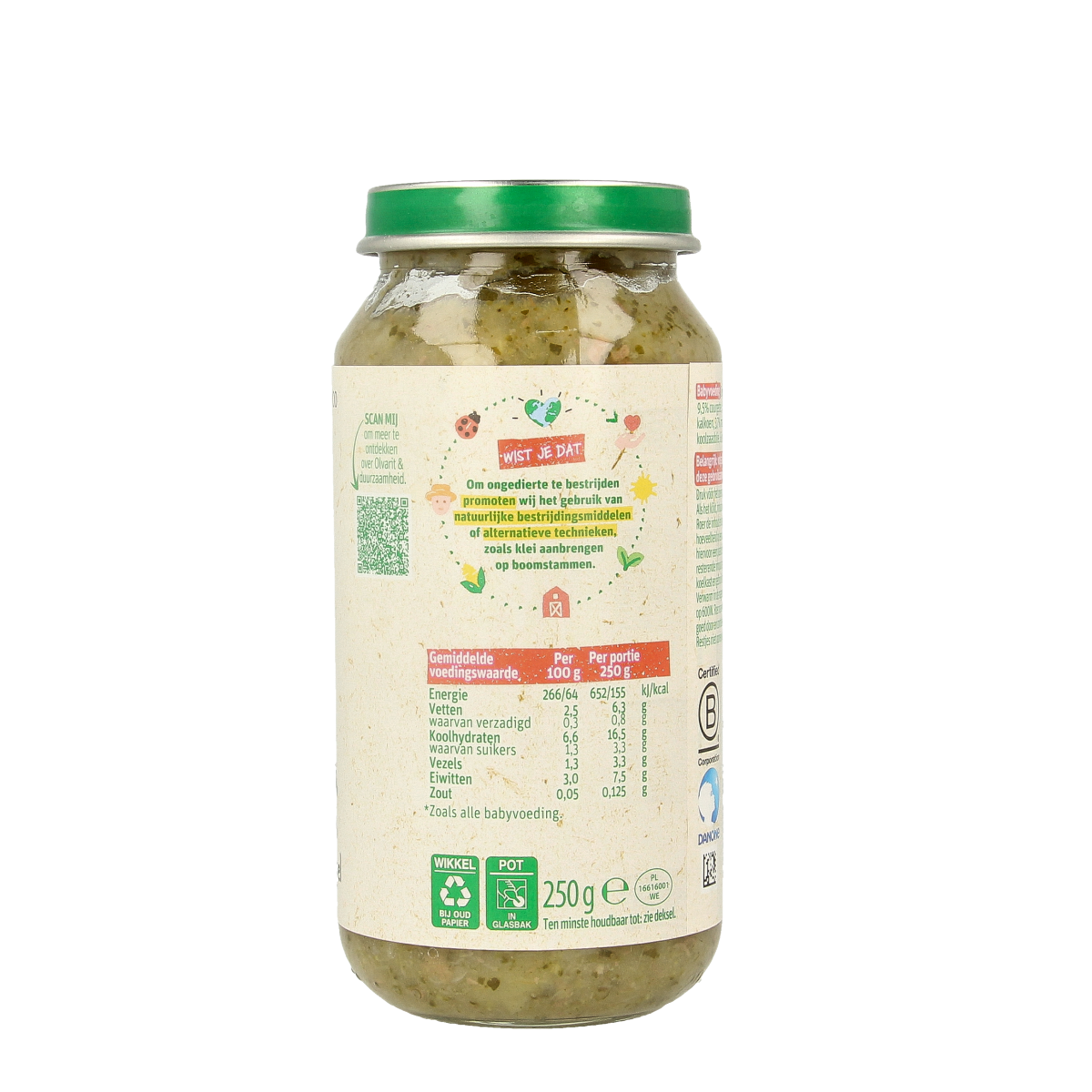 Olvarit Broccoli kalkoen aardappel 12M00 250.00 Gram