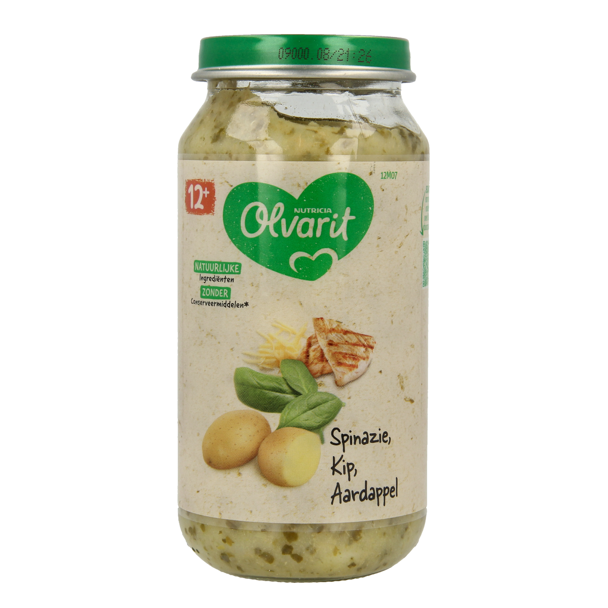 Olvarit Spinazie kip aardappel 12M07 250.00 Gram