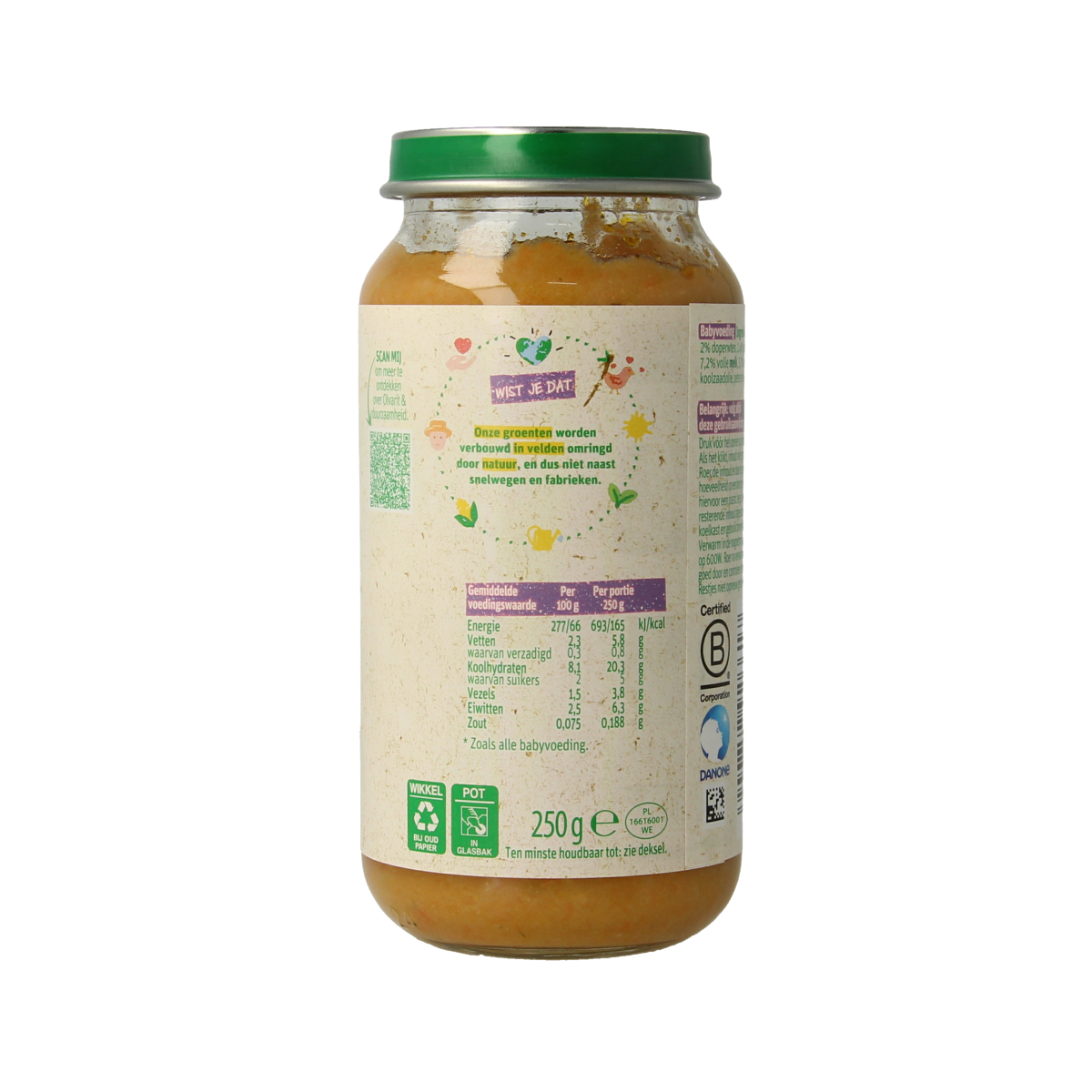 Olvarit Wortel kalfsvlees aardappel 15M07 250.00 Gram