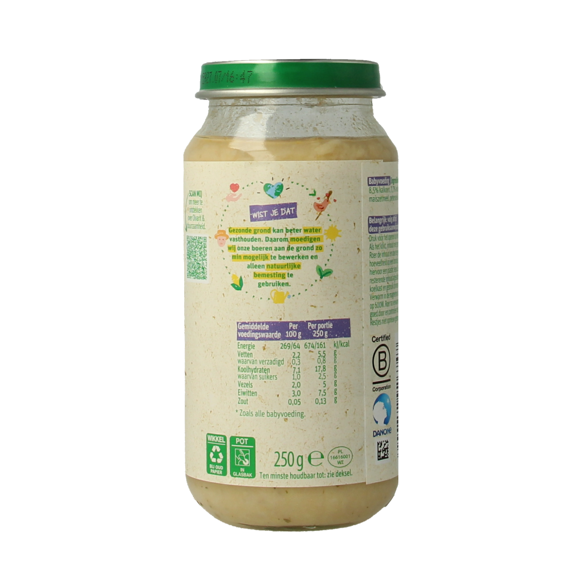 Olvarit Bloemkool kalkoen aardappels 15M08 250.00 Gram