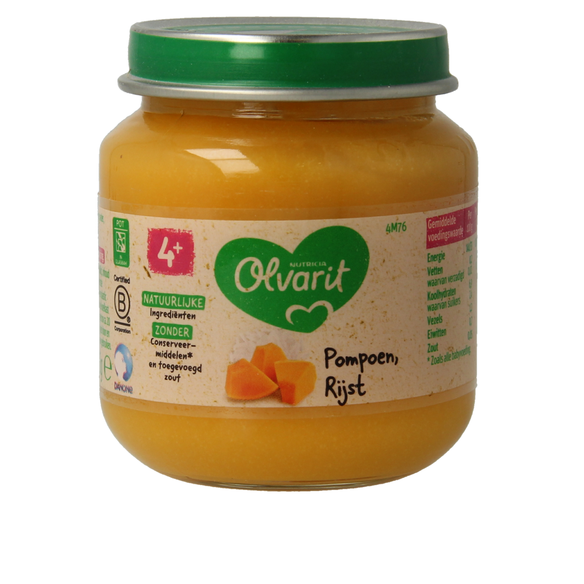 Olvarit Pompoen rijst 4M76 125.00 Gram
