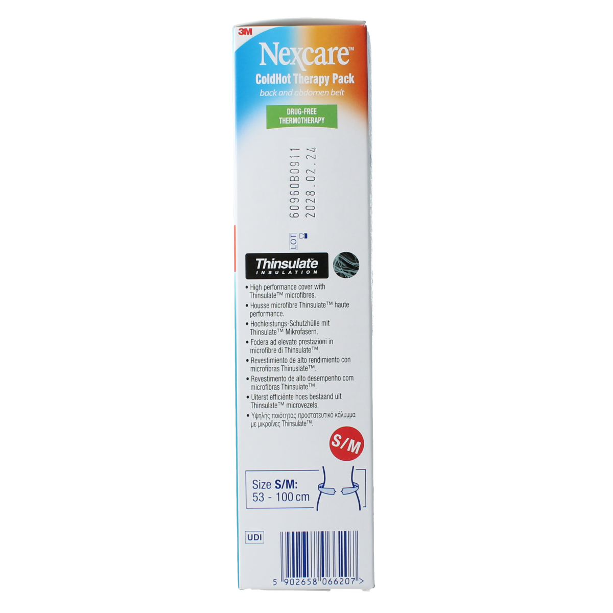 Nexcare Cold hot belt rug buik S/M 1.00 Stuks