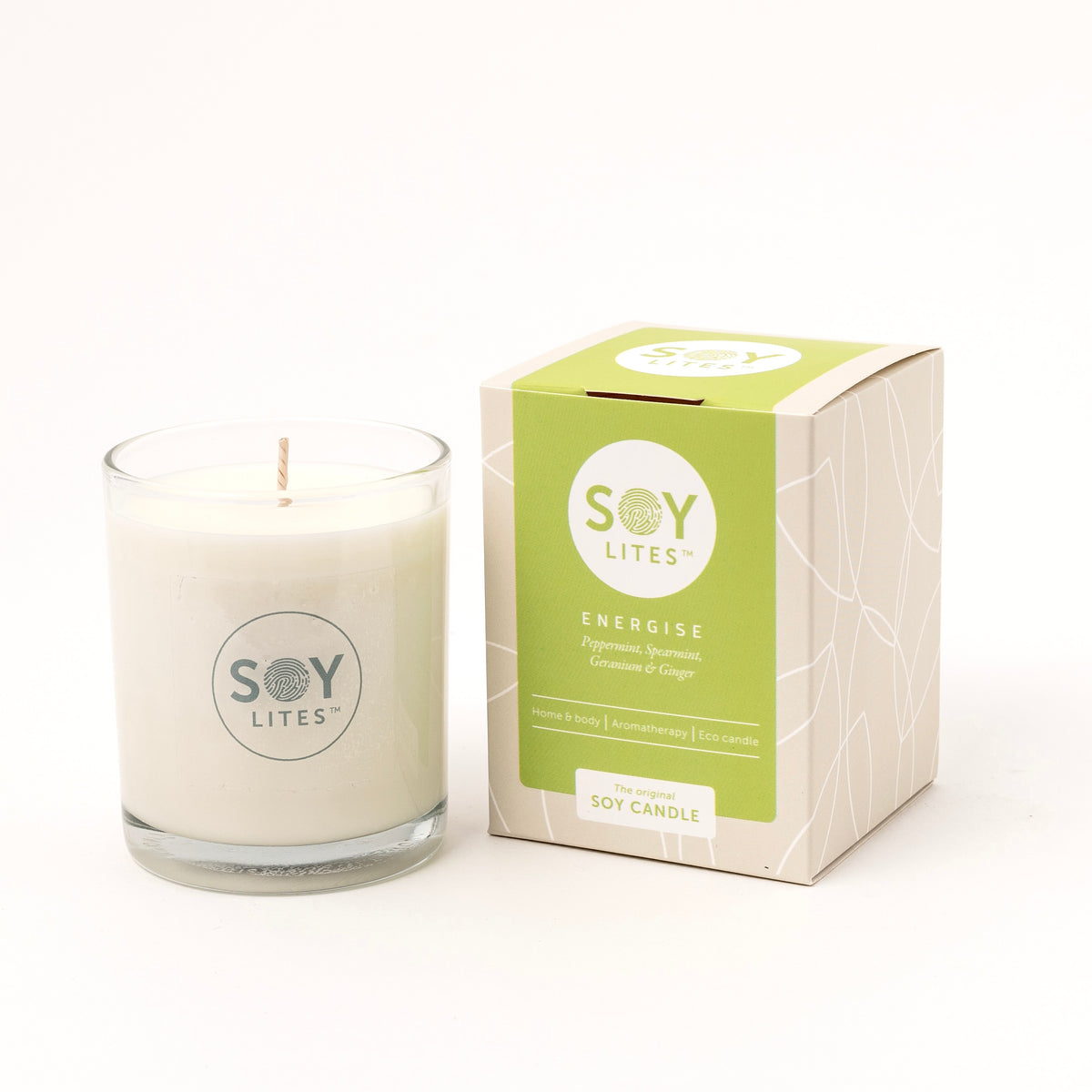 Soylites Soja geurkaars energise 70.00 Milliliter