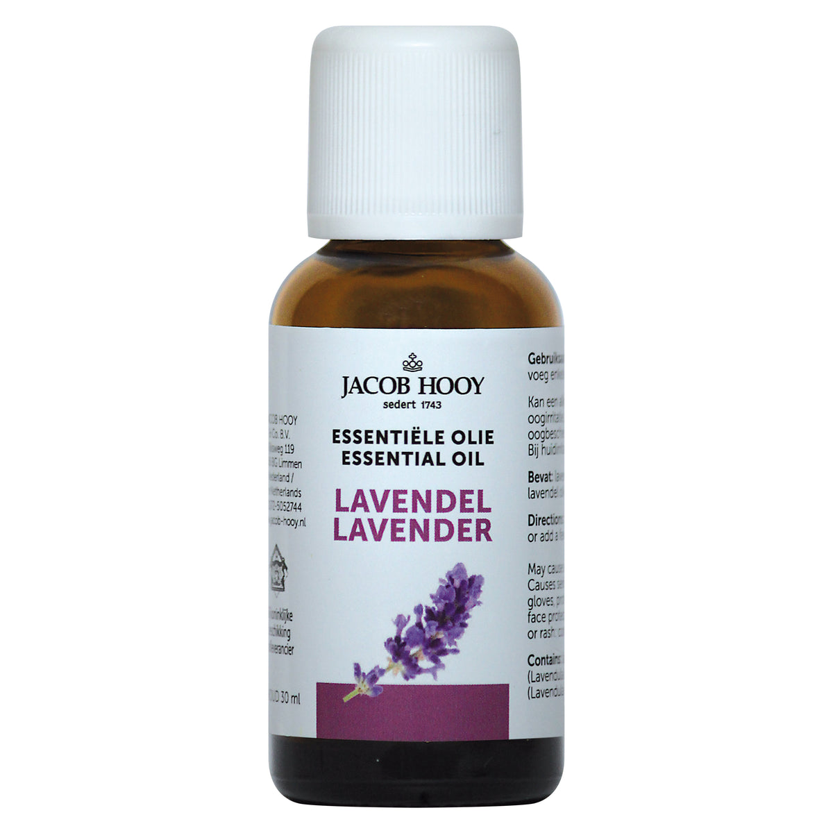 Jacob Hooy Lavendel olie 30.00 Milliliter