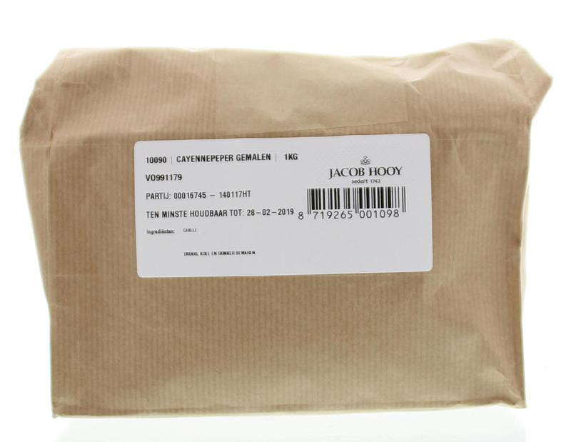 Jacob Hooy Cayennepeper gemalen 1.00 Kilogram