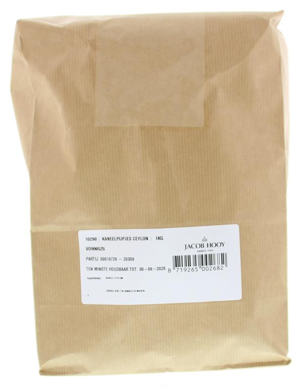 Jacob Hooy Kaneel pijpjes Ceylon 1.00 Kilogram
