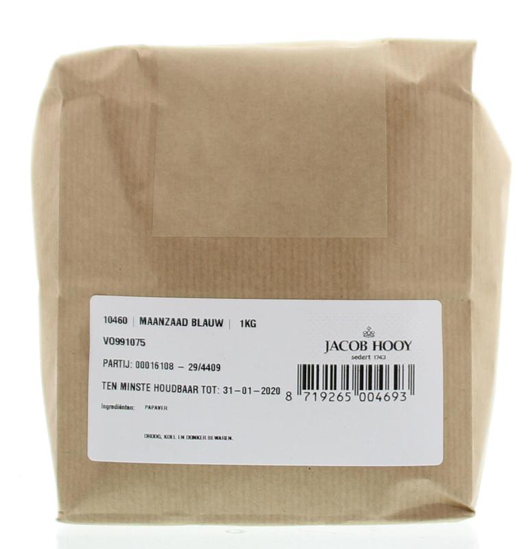 Jacob Hooy Maanzaad blauw/papaver coer 1.00 Kilogram