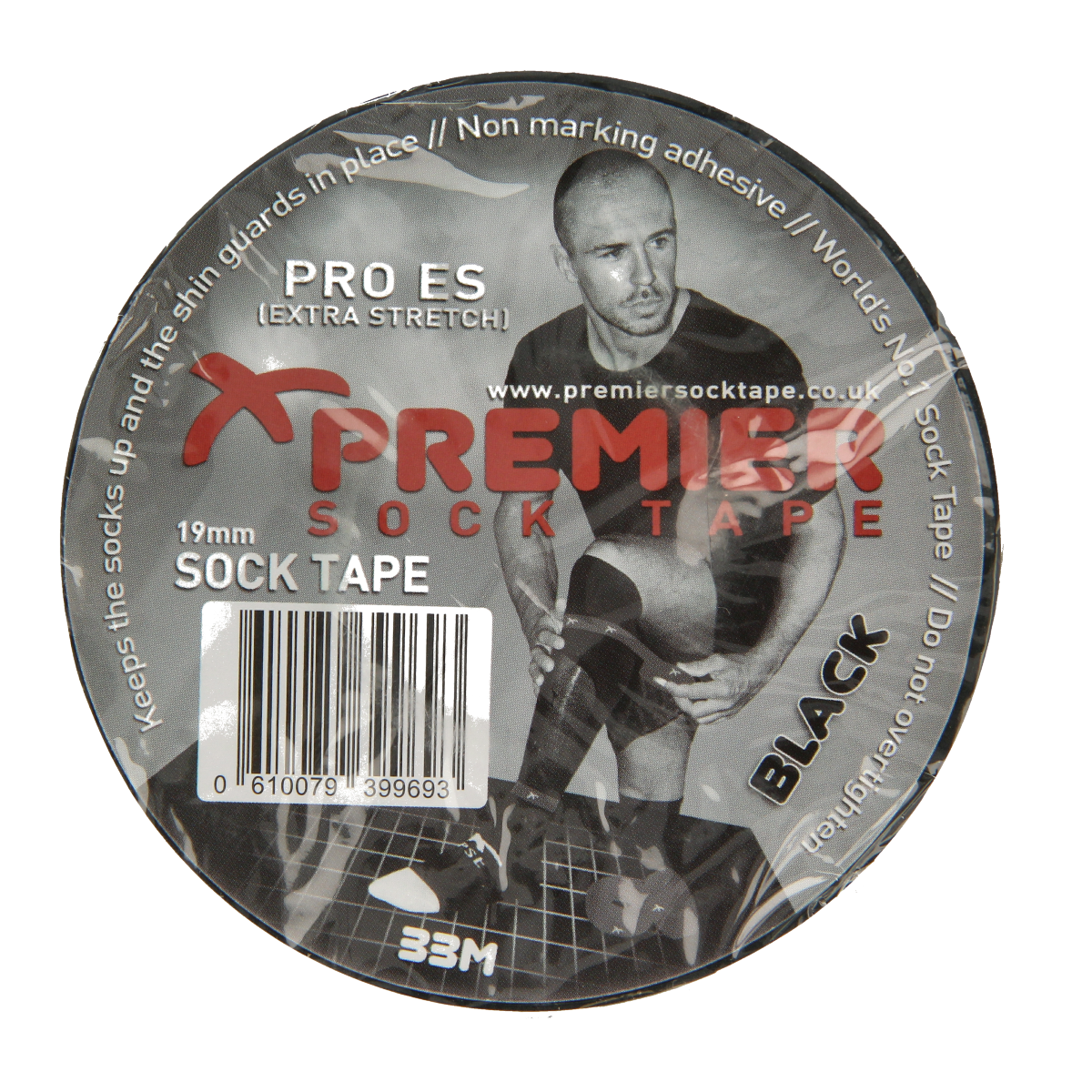 Premier Kousentape zwart 33m x 19mm 1.00 Stuks