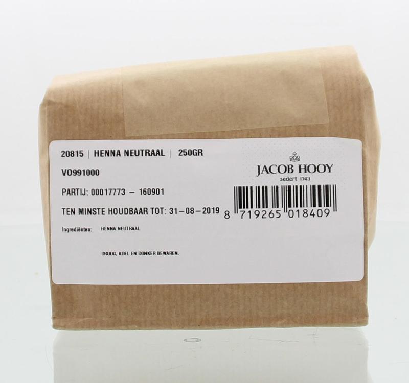 Jacob Hooy Hennapoeder neutraal 250.00 Gram
