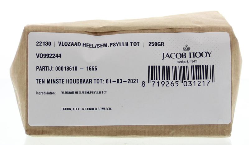 Jacob Hooy Vlozaad heel 250.00 Gram
