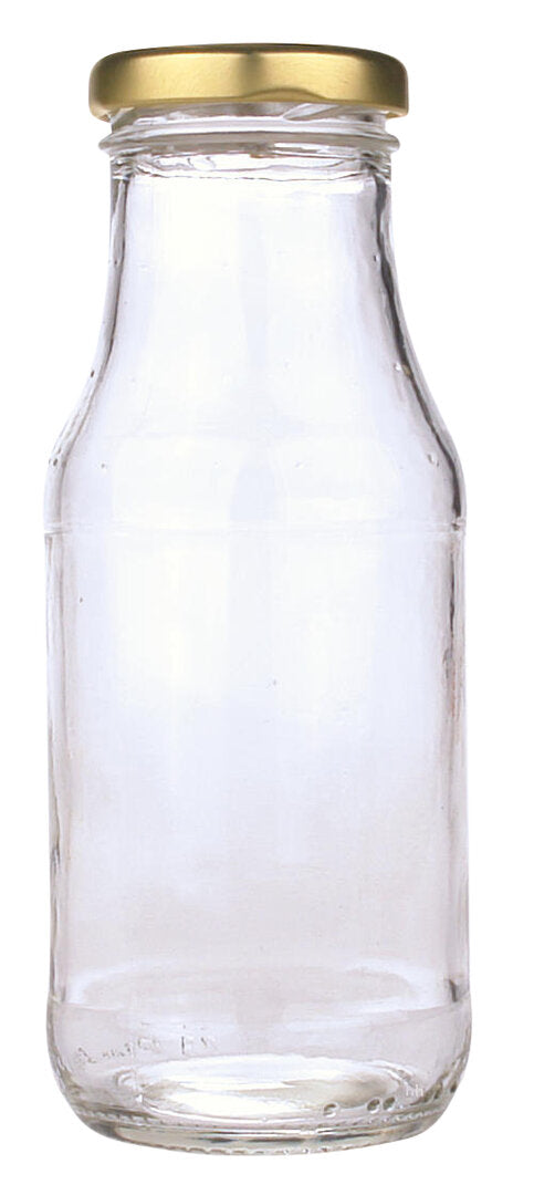 Helios Holland Sapfles glas 250ml met twist off dop goud 16 Stuks