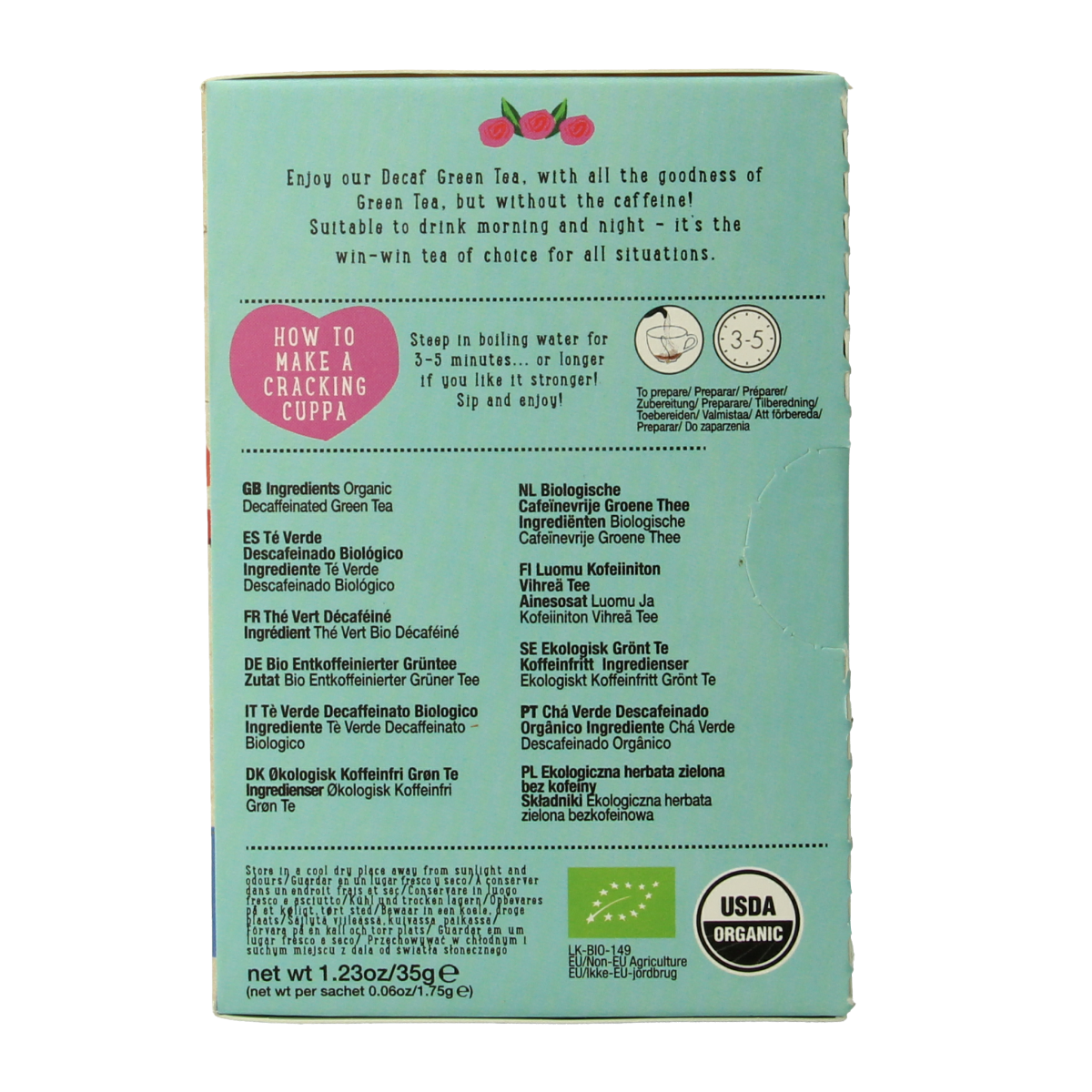 Ministry Of Tea Decaf green tea bio 20.00 Zakjes