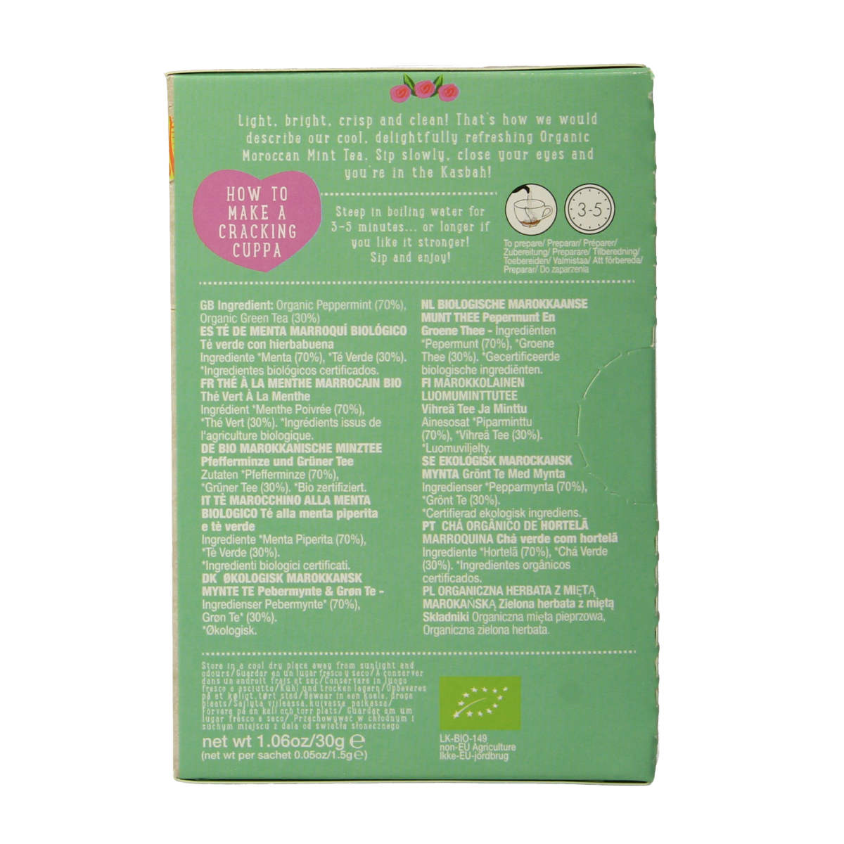 Ministry Of Tea Moroccan mint tea bio 20.00 Zakjes