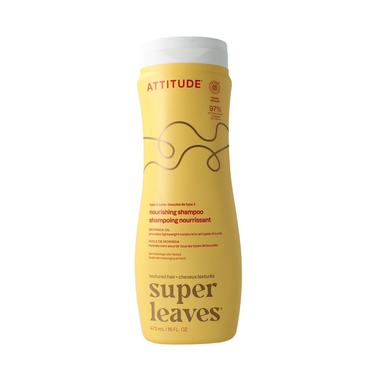 Attitude Shampoo moringa oil curl nourishing type 3 473.00 Milliliter