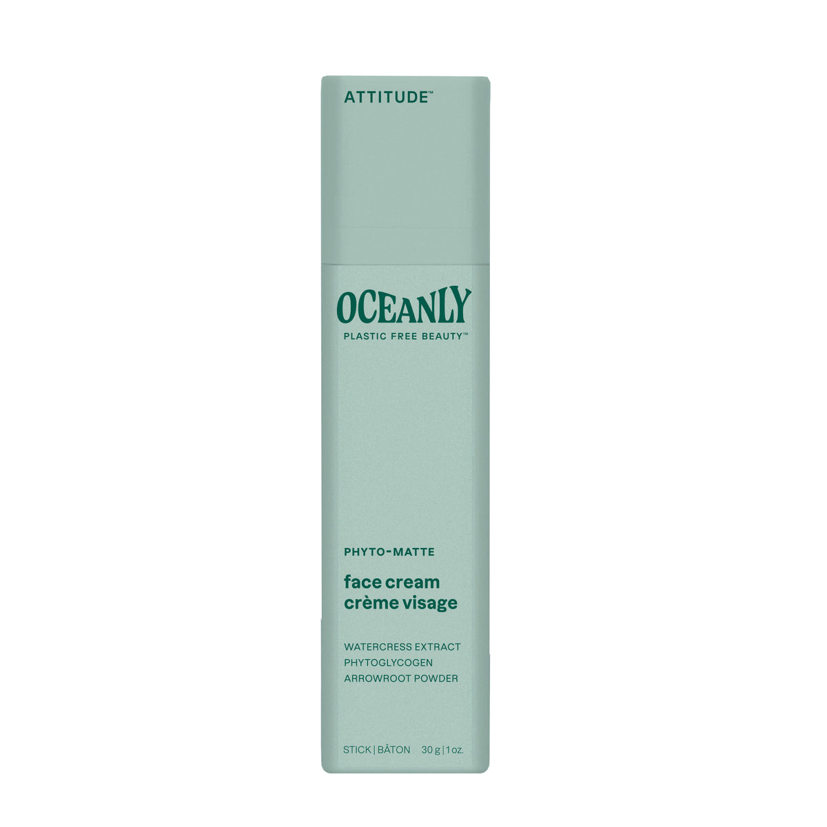 Attitude Oceanly phyto matte gezichtscreme stick 30.00 Gram