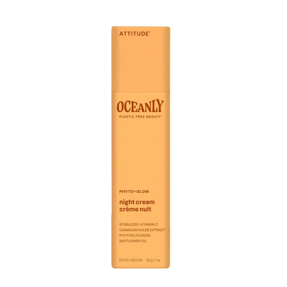 Attitude Oceanly phyto glow nachtcreme stick 30.00 Gram