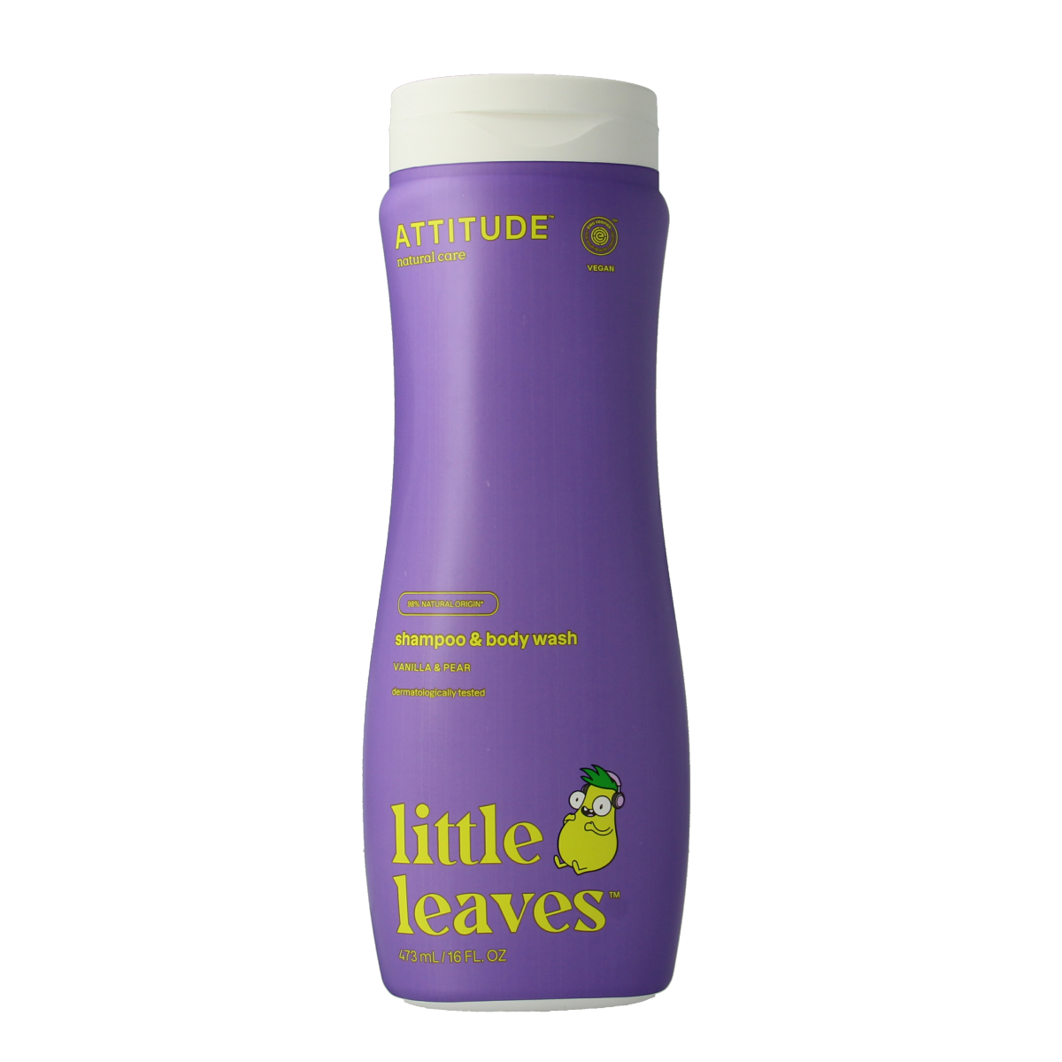Attitude Shampoo 2 in 1 little leaves vanille peer 473.00 Milliliter