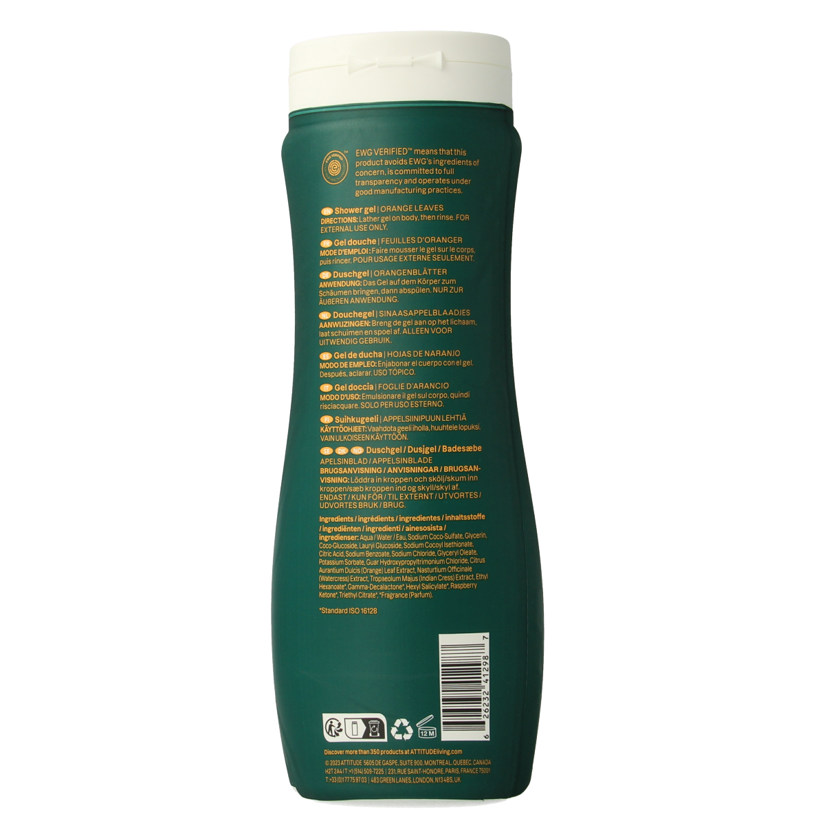 Attitude Bodywash super leaves  stimulerend 473.00 Milliliter