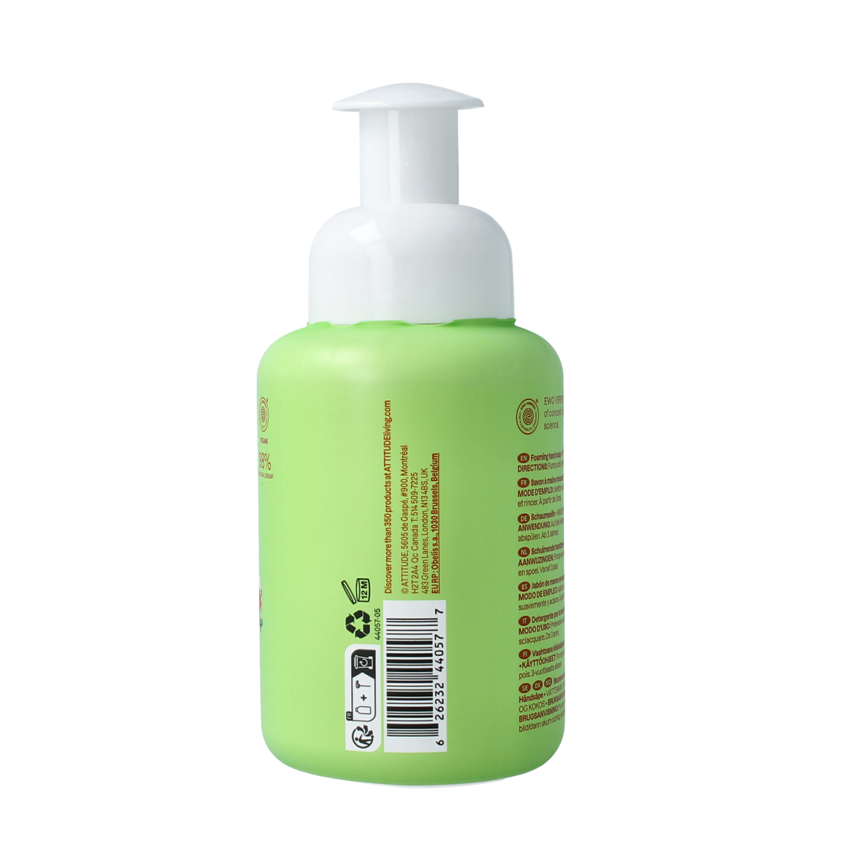 Attitude Handzeep little leaves watermeloen kokos 295.00 Milliliter
