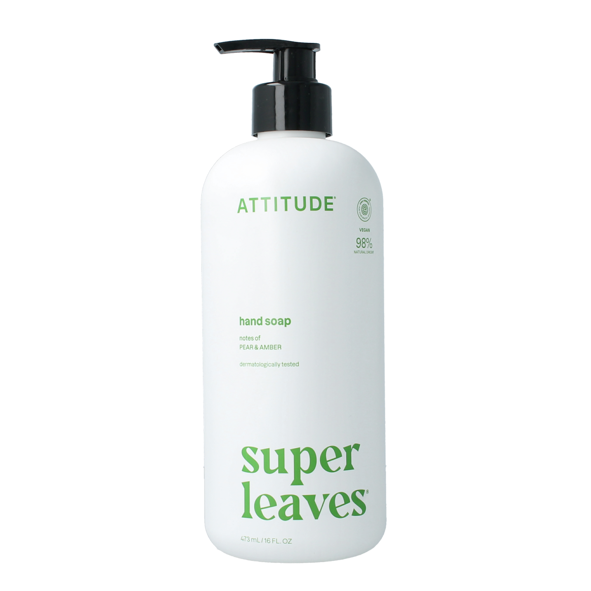 Attitude Super leaves handzeep pear & amber 473.00 Milliliter