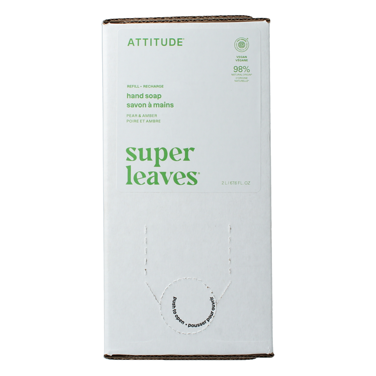 Attitude Super leaves handzeep pear amber eco refill 2.00 Liter