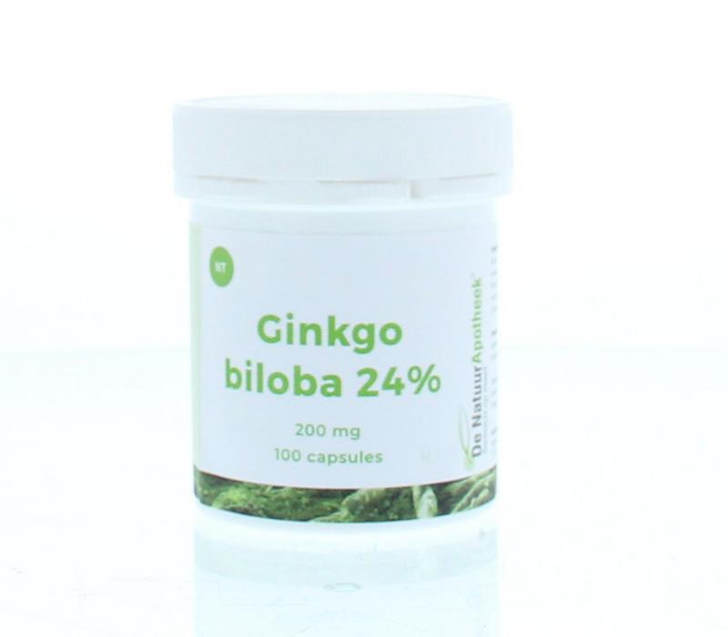 Natuurapotheek Ginkgo biloba 24% 200mg 100.00 Capsules