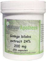 Natuurapotheek Ginkgo biloba 24% 200mg 250.00 Capsules