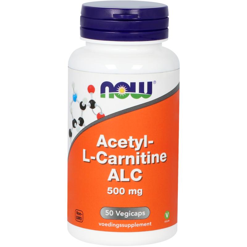 NOW Acetyl-L-Carnitine 500mg 50.00 Vegetarische capsules