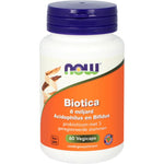 NOW Biotica 8 miljard acidophilus en bifidus 60.00 Vegetarische capsules