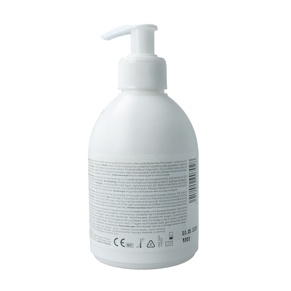 Ice Power Magnesium + MSM in strong creme pompflacon 300.00 Milliliter