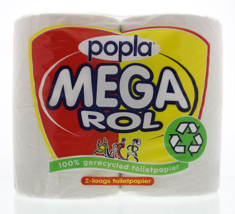 Popla Toiletpapier megarol 400 vel 4.00 Rol