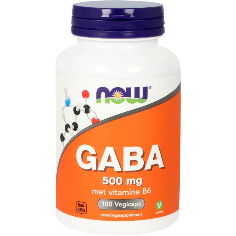 NOW GABA 500mg 100.00 Vegetarische capsules