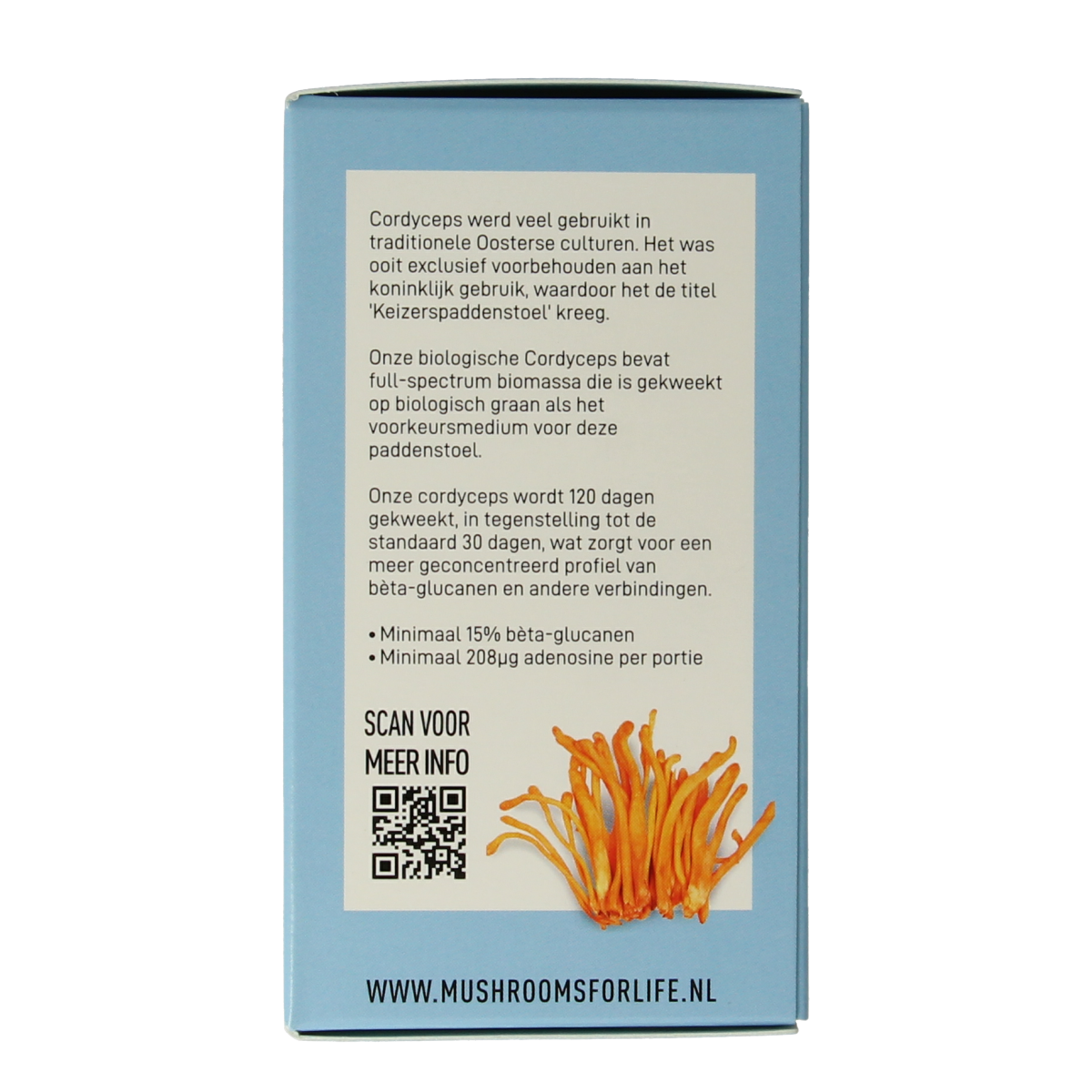 Mushrooms for Life Cordyceps bio 60.00 Capsules