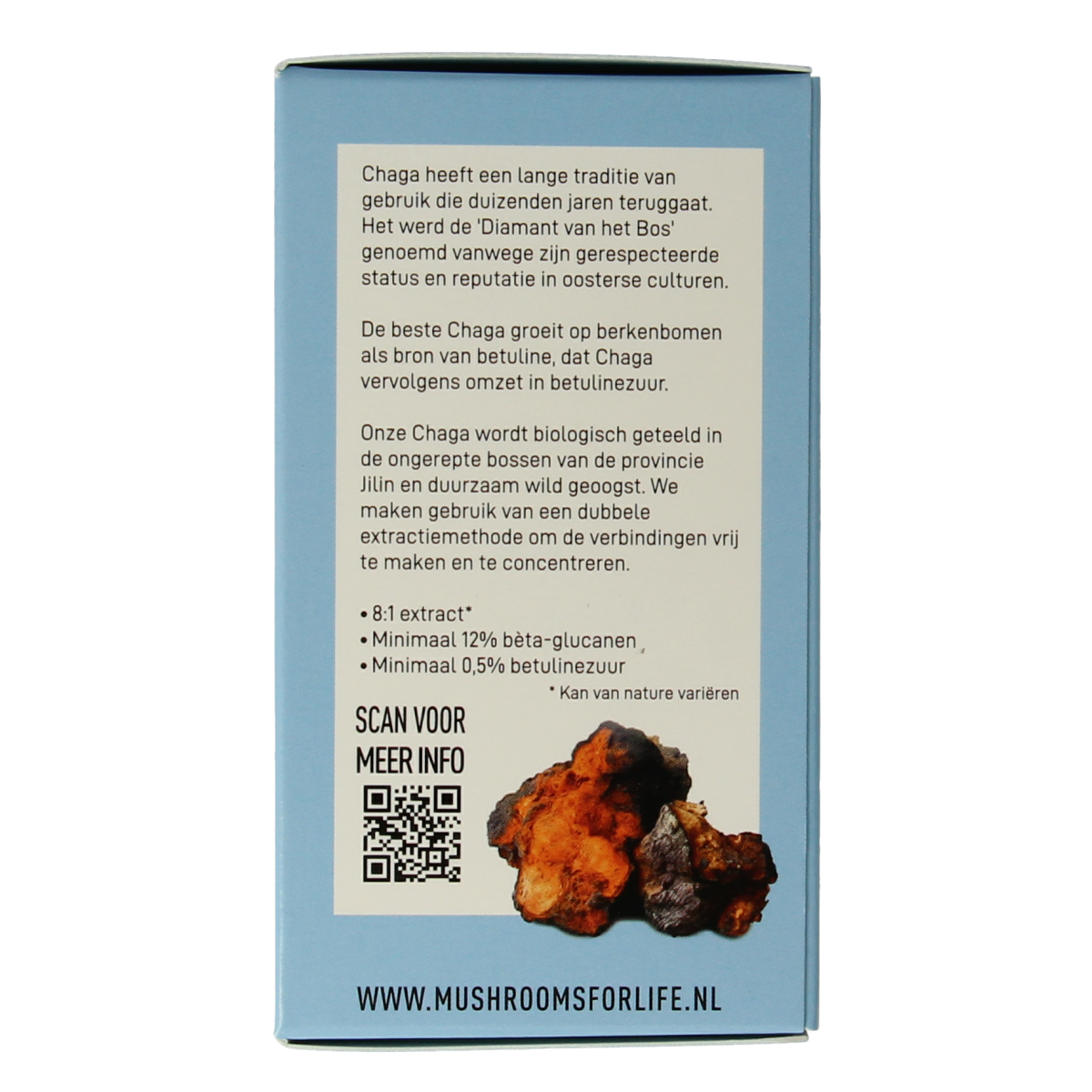 Mushrooms for Life Chaga bio 60.00 Capsules