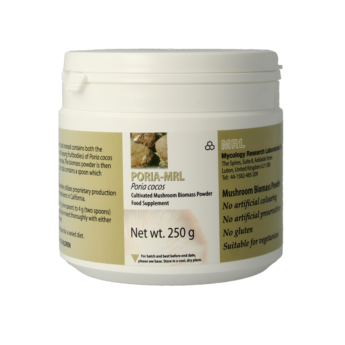 MRL Poria poeder bio 250.00 Gram