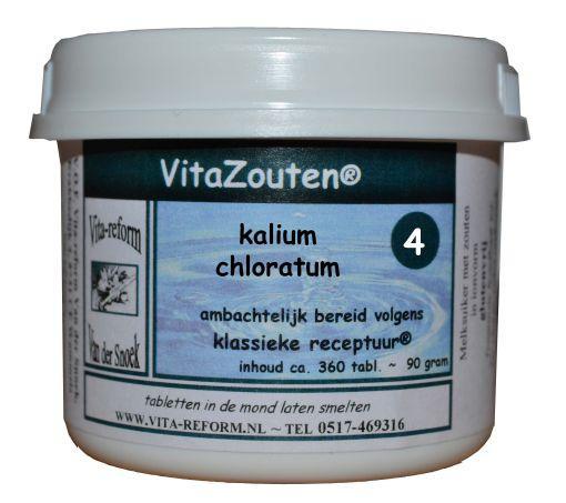 Vitazouten Kalium muriaticum/chloratum VitaZout nr. 04 360.00 Tabletten