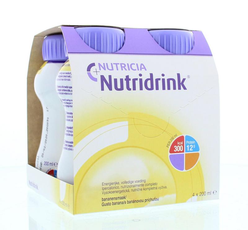 Nutridrink Banaan 4 x 200ml 1.00 Stuks