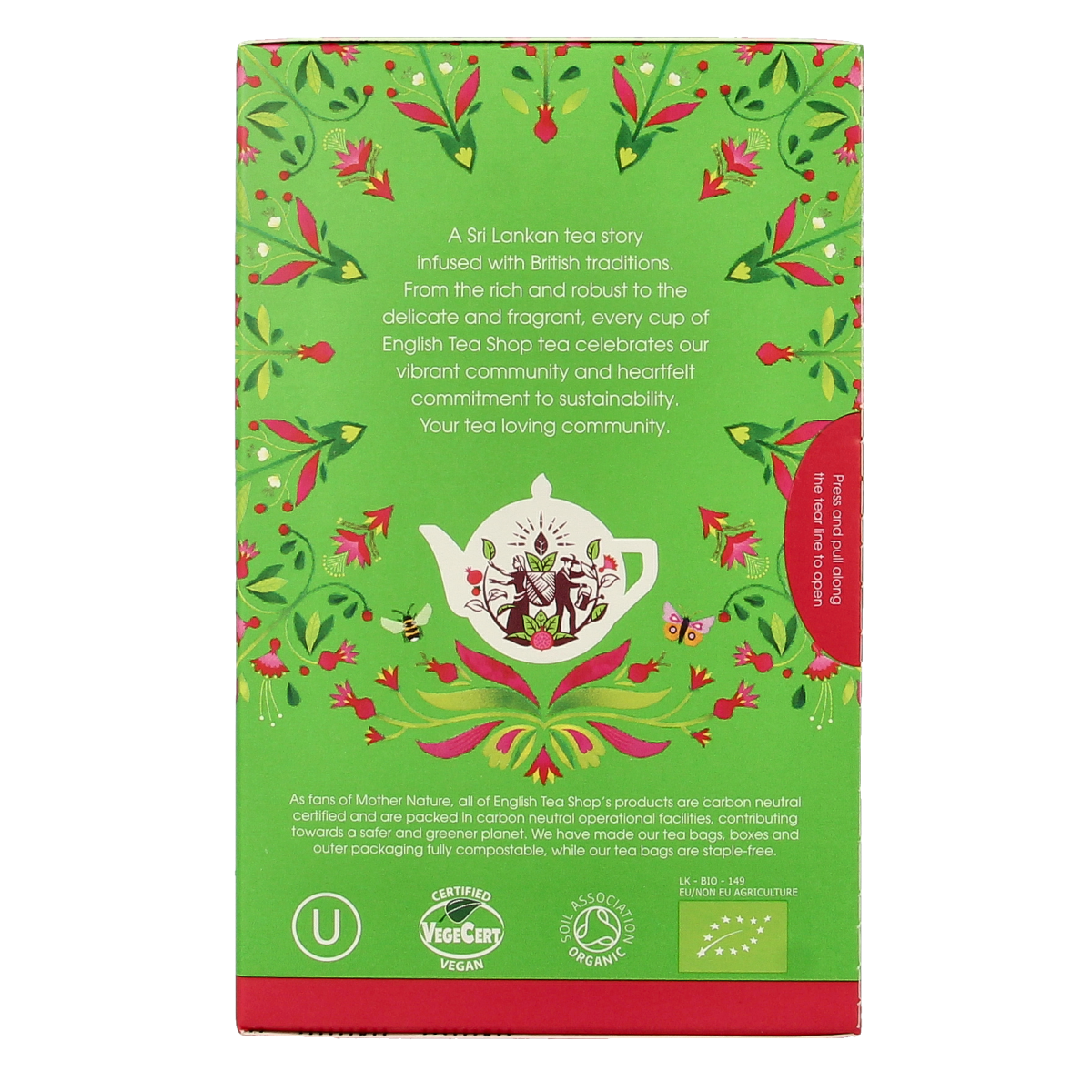 English Tea Shop Green tea pomegranate bio 20.00 Zakjes